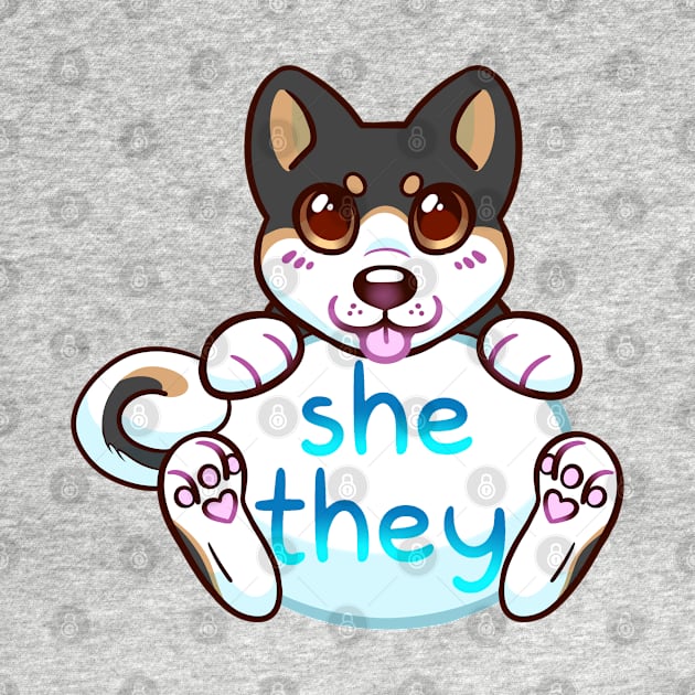 Doggy Pronouns - She/They by leashonlife